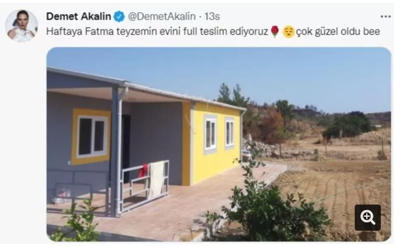 Demet Akalın sözünü tuttu evi yanan Fatma Teyze'nin evini yaptı döşedi - Resim: 2