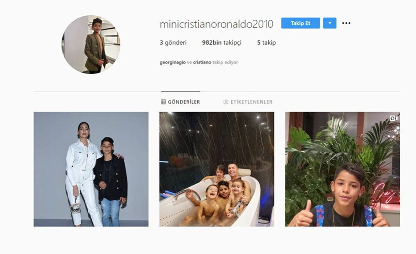Cristiano Ronaldo'nun oğlu Ronaldo Jr. sosyal medyaya ayak bastı - Resim: 4