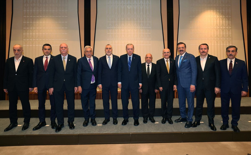 Cumhurbaşkanı Erdoğan, işçi ve işveren temsilcilerini kabul etti - Resim: 1