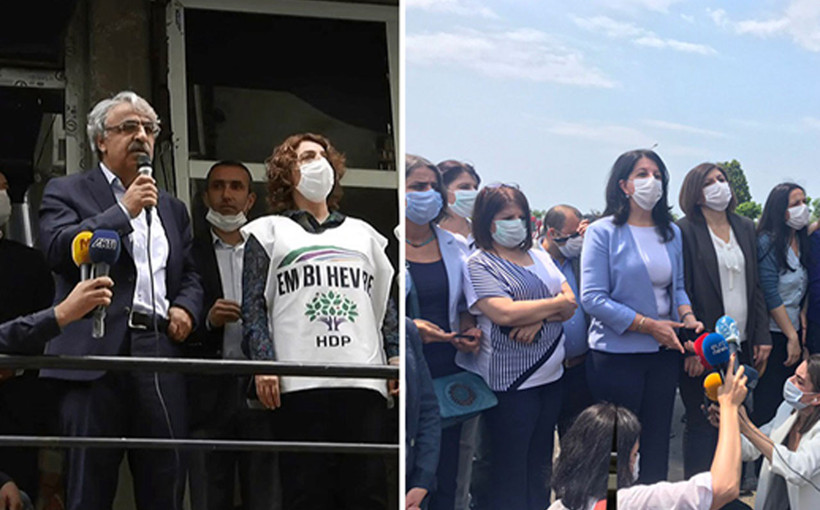 HDP'nin Darbeye Karşı Demokrasi Yürüyüşü'nde ortalık fena karıştı