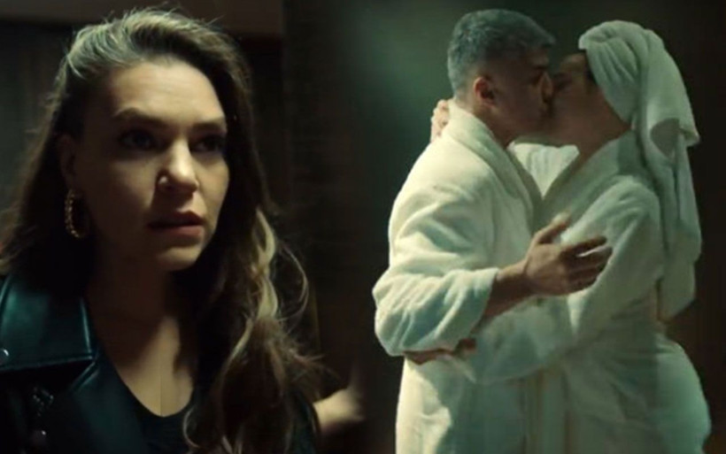 İstanbullu Gelin'deki bornozlu öpüşme sahnesi olay oldu! Faruk fena yakalandı - Resim: 1