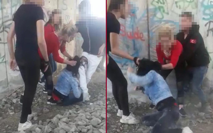 Kütahya'da genç  kızı tekme tokat dövüp kaydettiler - Resim: 1