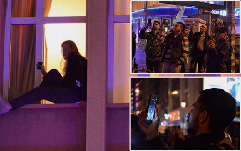 Adana'da pencereye çıkan kadını görenler cep telefonuna sarıldı - Resim: 1