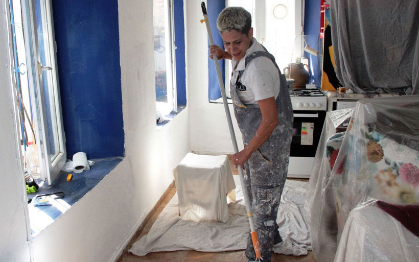 Bodrum'da üst düzey yöneticiliği bırakan kadın boyacı oldu - Resim: 2