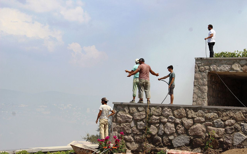 Muğla Bodrum’da lüks sitelerin bulunduğu arazide tüp patladı - Resim: 1