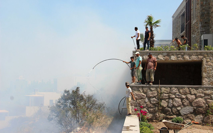 Muğla Bodrum’da lüks sitelerin bulunduğu arazide tüp patladı - Resim: 3