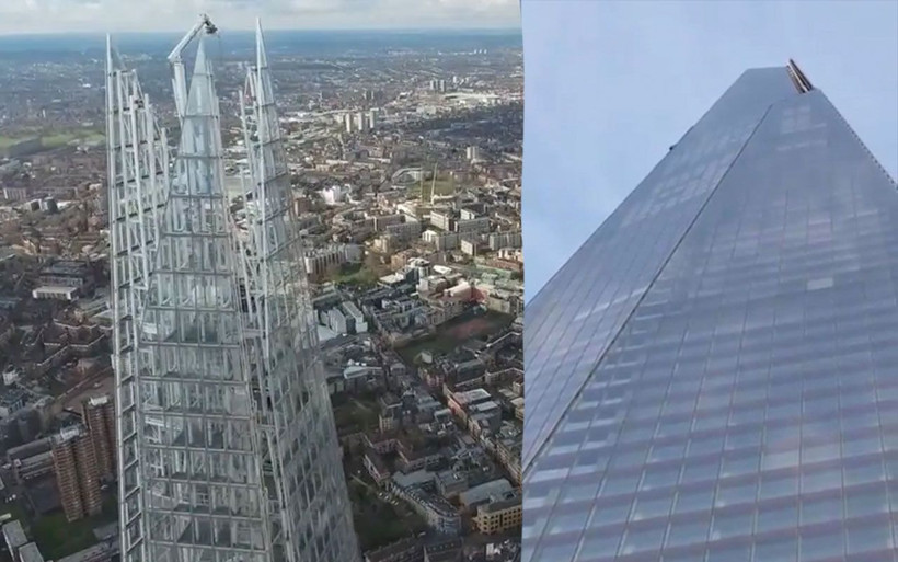 Londra'nın en yükseği olan Shard gökdeleninin tepesinde bakanlar gözlerine inanamadı - Resim: 2