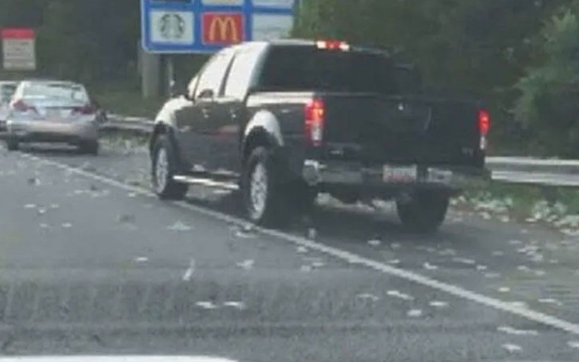 ABD'de zırhlı araçtan otobana 175 bin dolar saçıldı - Resim: 1