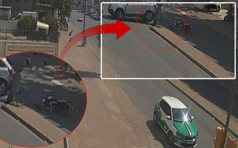 Antalya'da kazadan mucize eseri kurtulan motosiklet sürücüsü - Resim: 1