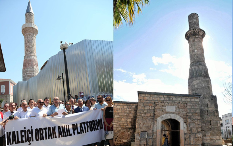 Antalya'nın kesik minaresine külah takıldı! 123 yıllık tarihe yapılan restorasyon isyan ettirdi - Resim: 3