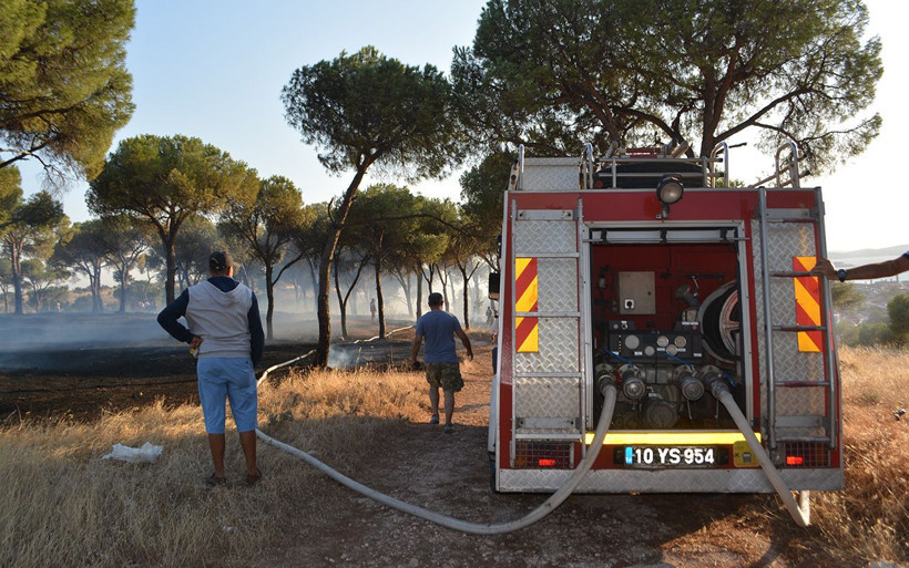 Balıkesir Ayvalık'ta sigara izmariti ormanı yaktı - Resim: 2