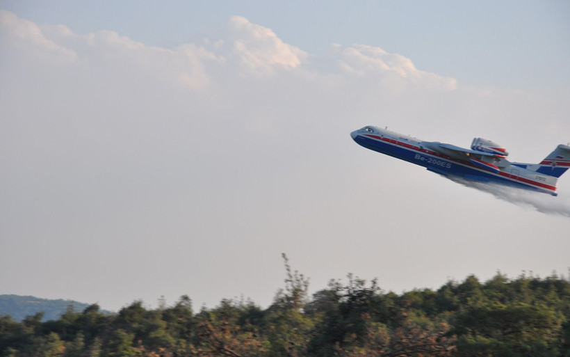 Rusya'dan alınması planlanan yangın söndürme uçağı Manisa'da test edildi - Resim: 3