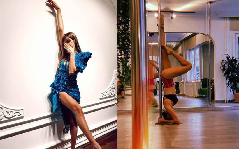 Şeyma Subaşı "Yine yaptım" dedi direk dansı pozunu paylaştı - Resim: 1