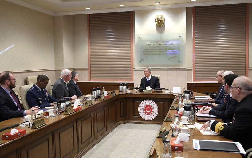 Hulusi Akar ABD Suriye Özel Temsilcisi Jeffrey'i kabul etti - Resim: 1