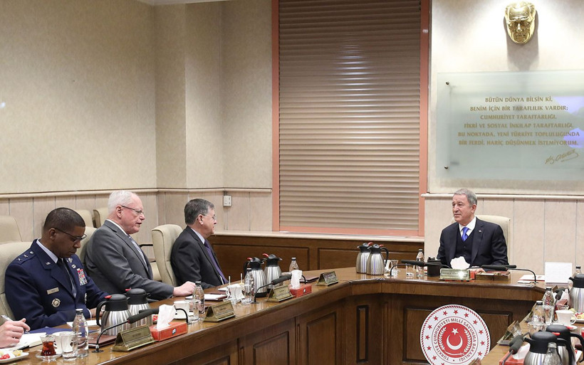Hulusi Akar ABD Suriye Özel Temsilcisi Jeffrey'i kabul etti - Resim: 2