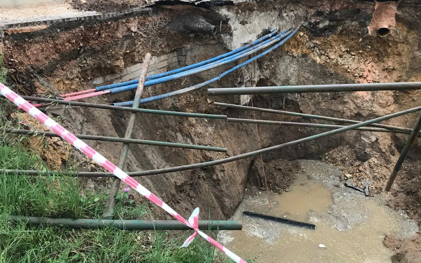 Bilecik'te alt yapı çalışması sırasında göçük - Resim: 2