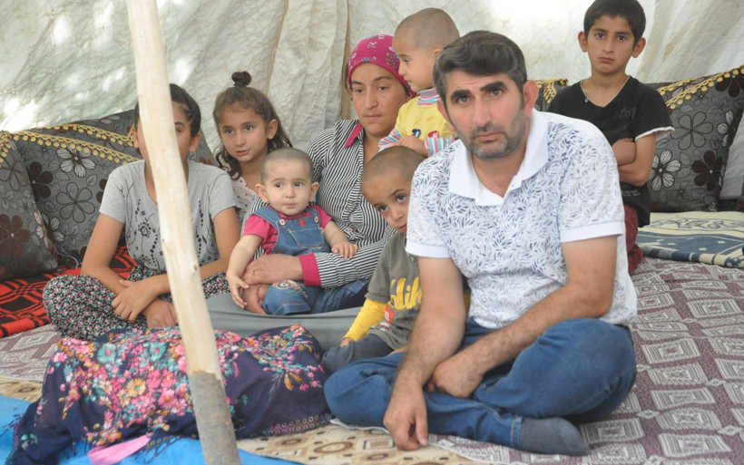 Hakkari'de 9 çocukla çadırda geçen yürek burkan yaşam - Resim: 1