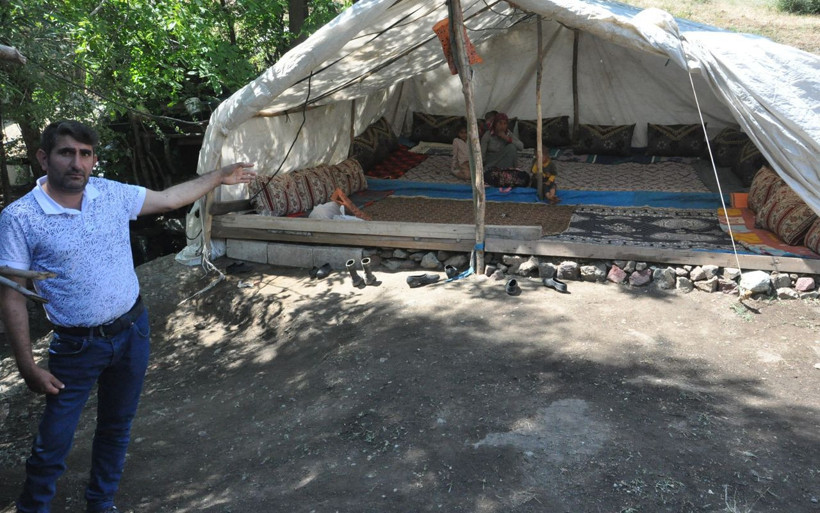 Hakkari'de 9 çocukla çadırda geçen yürek burkan yaşam - Resim: 2