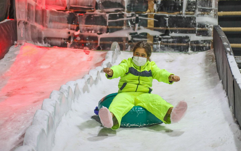 Antalya'da 40 derecede yaşanan kış havası turist ve çocukların vazgeçilmezi oldu - Resim: 4