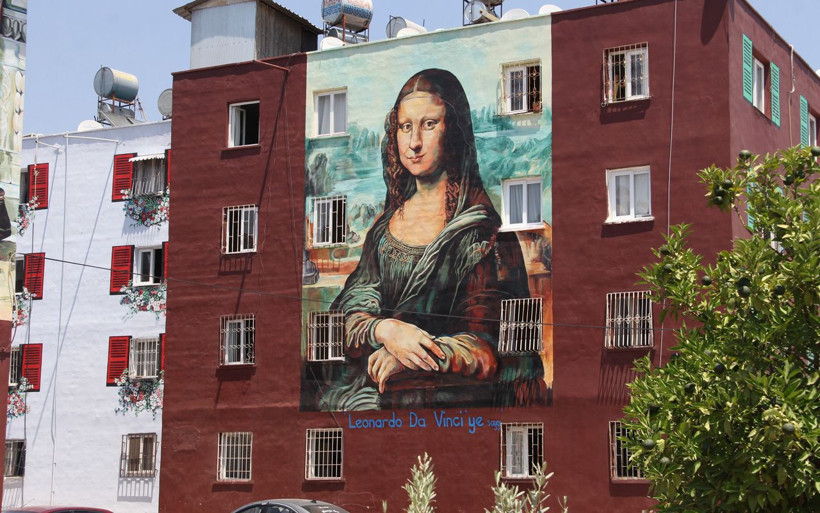 Mersin'de bina duvarları dünyaca ünlü tablolarla donatıldı - Resim: 2