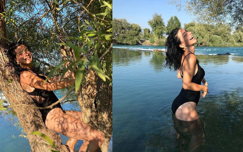 Merve Boluğur kalçasına yaptırdığı dövme sosyal medyada olay oldu - Resim: 4