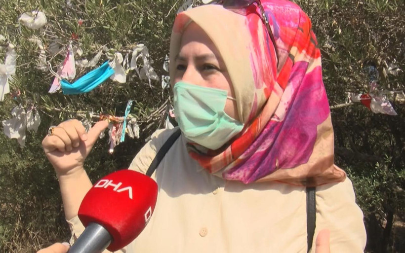 İstanbul Aya Yorgi Kilisesi'nde tepki çeken görüntü! Bez ve ip yerine maske astılar - Resim: 3