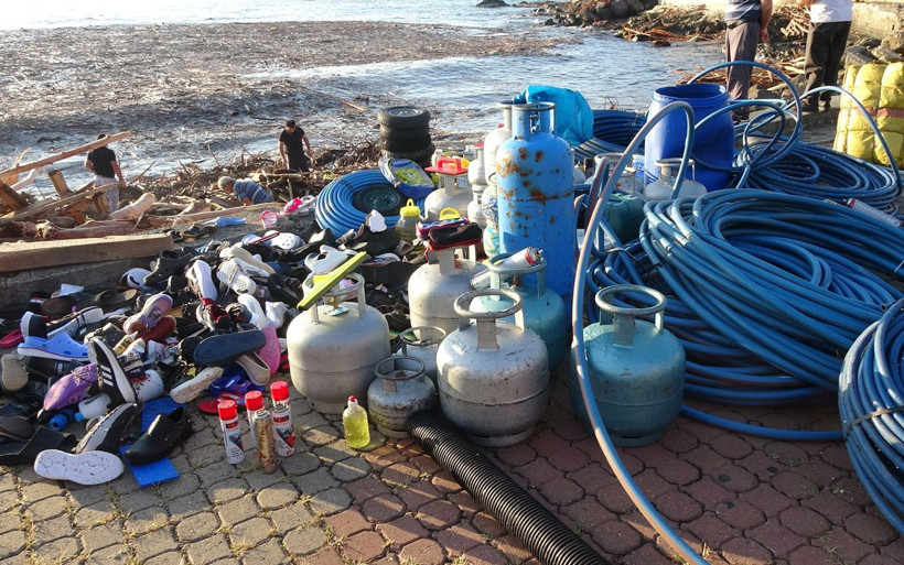 Giresun'da Karadeniz sahili ağaçlarla kaplandı sel suları böyle iz bıraktı - Resim: 3