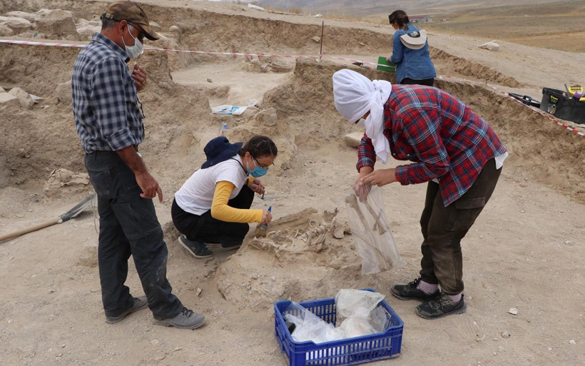Van'da bebek iskeleti ortaya çıkarıldı Urartularda soylu bir aileye ait deniyor - Resim: 2