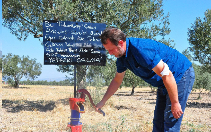 Su tulumbası hırsızlarına ilginç not Manisa'da hayırsever isyan etti: Tekrar gelirsen... - Resim: 4