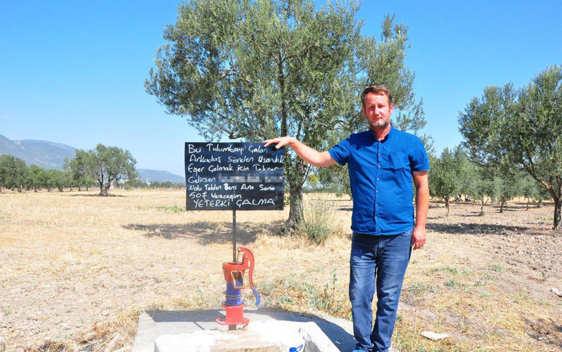 Su tulumbası hırsızlarına ilginç not Manisa'da hayırsever isyan etti: Tekrar gelirsen... - Resim: 2