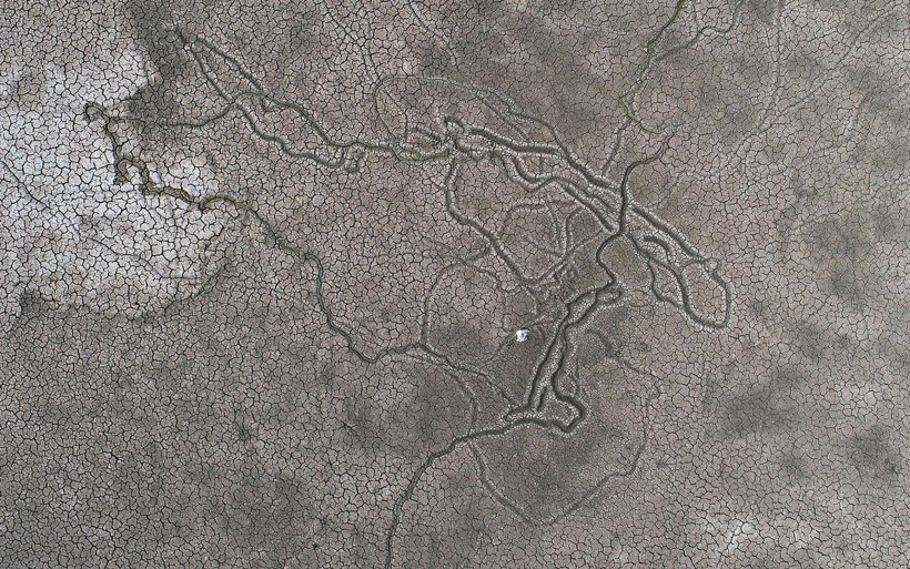 Bursa'da Hasköy Göleti tamamen kurudu 3 köyün tarımsal sulama ihtiyacını karşılıyordu - Resim: 3