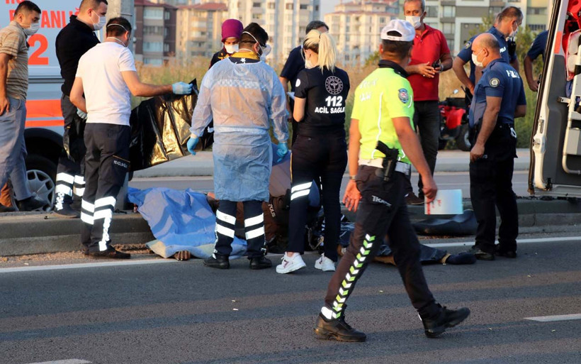 Kayseri'de refüje çarpan motosikletteki 2 kişi öldü - Resim: 4