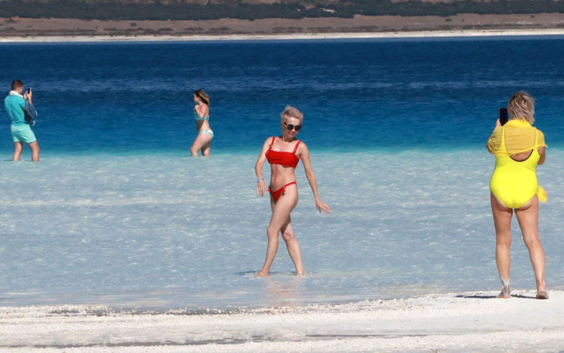 Burdur'daki Salda Gölü'nün 'Beyaz Adalar'ı son ziyaretçilerini ağırlıyor çalışmalar başladı - Resim: 3