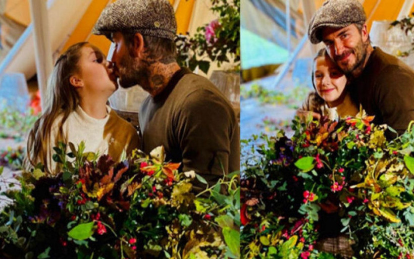 Eşi Victoria Beckham paylaştı! David Beckham'ın kızını dudaklarından öptüğü fotoğraf olay oldu! - Resim: 3