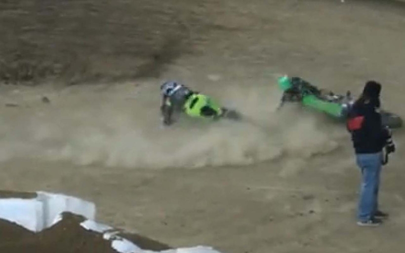 ABD'de motokros şampiyonasında yürekleri ağza getiren sporcu meğer numara yapmış - Resim: 2