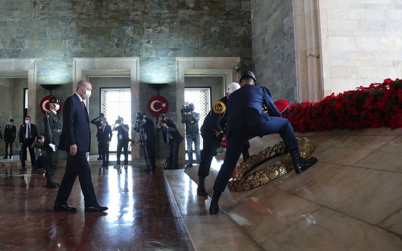 Cumhuriyet'in 97. yılı! Devletin zirvesi Erdoğan ile birlikte Anıtkabir'de çok özel fotoğraflar - Resim: 2