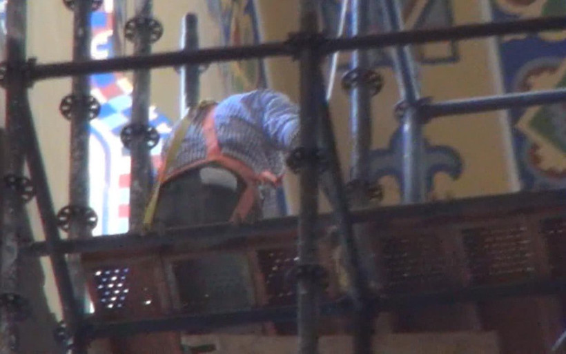 Ayasofya'da 7 yıldır bulunan iskelenin sökülmesiyle 'Serafim Meleği' kendini gösterdi - Resim: 2