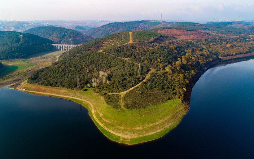Alibeyköy Barajı'nda su seviyesi düştü Mimar Sinan'ın eseri daha görünür hale geldi - Resim: 2