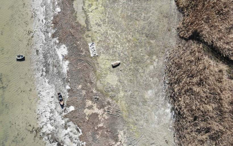 İstanbul'un barajları kuruyor! Önemli su kaynağı Terkos Gölü'ndeki görüntü korkuttu - Resim: 2