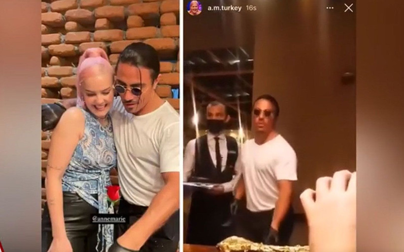 Nusret Gökçe'nin zor anları: Anne Marie’yi tanımayınca çalışanı imdada yetişti - Resim: 1