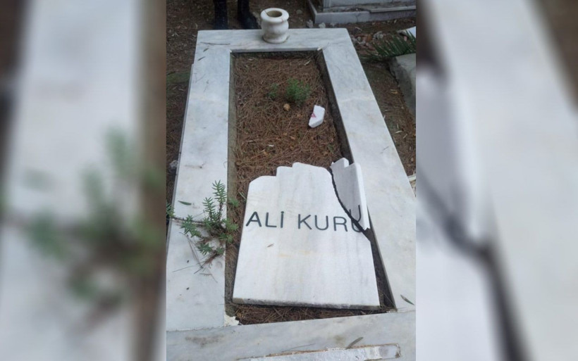 Antalya'da mezarlıklara zarar verip Türk bayraklarını söktü yakalanınca 'moralim bozuktu' dedi - Resim: 1