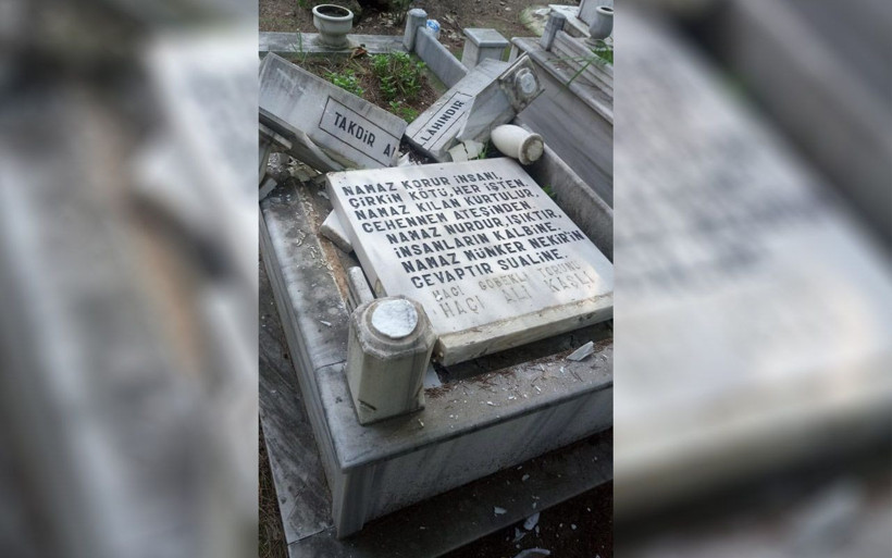 Antalya'da mezarlıklara zarar verip Türk bayraklarını söktü yakalanınca 'moralim bozuktu' dedi - Resim: 2