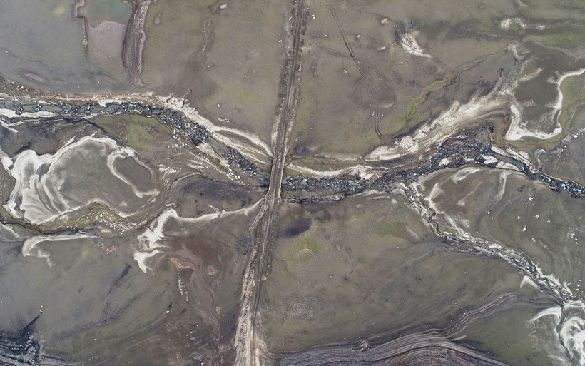 Bursa'nın Nilüfer Barajı kurudu! Su seviyesi yüzde 5'e düştü tarihi köprü ortaya çıktı - Resim: 1