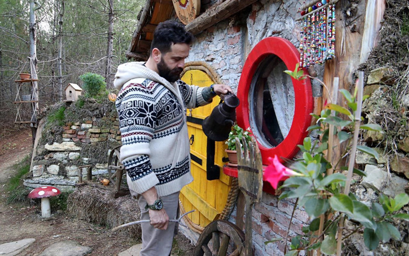 Samsun'da öğretmen koronavirüste doğaya yerleşti! Doğa yaşamını görenler imreniyor - Resim: 4