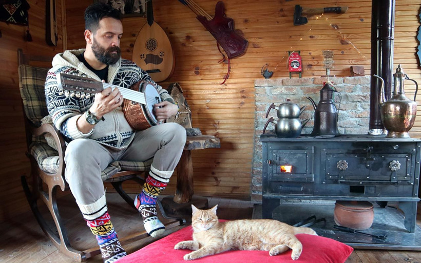 Samsun'da öğretmen koronavirüste doğaya yerleşti! Doğa yaşamını görenler imreniyor - Resim: 1