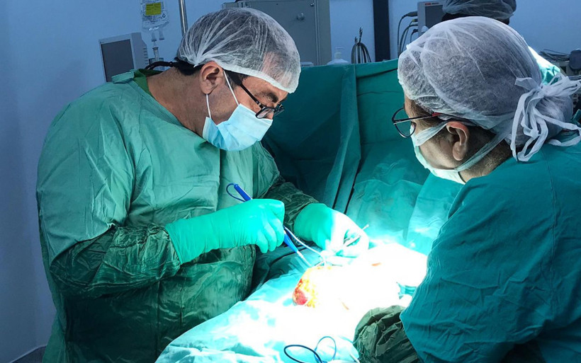 Muş'ta kilosu kadar tümör vücuduna yapışık dünyaya geldi! 1 kilo 600 gram tümör alındı - Resim: 1