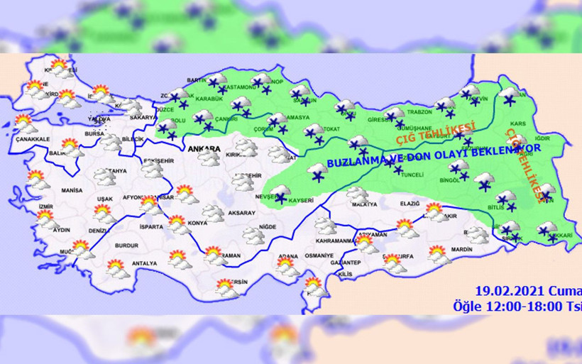Meteoroloji'den 33 kente sarı kodlu uyarı! Yoğun kar, sağanak, çığ üçlüsüne dikkat - Resim: 3