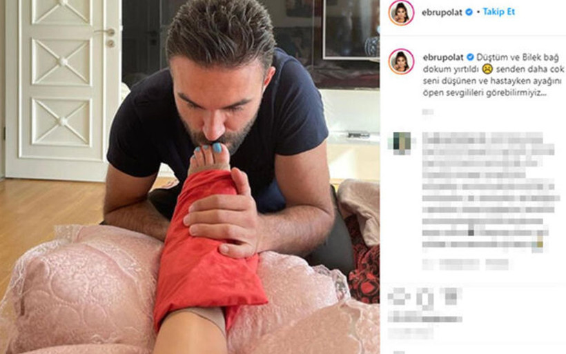 Ebru Polat sevgilisi Tolgahan'a ayağını öptürdü sevenlerini üzen haberi verdi - Resim: 4