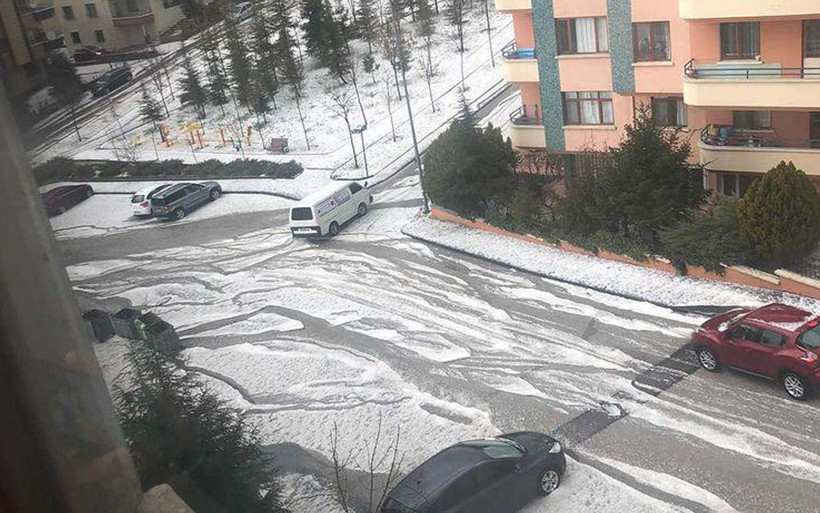 Ankara ve İstanbul'a dolu yağdı! Kar ne zaman geliyor? - Resim: 4