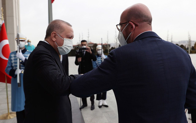 Cumhurbaşkanı Recep Tayyip Erdoğan, AB heyetini kabul etti - Resim: 1